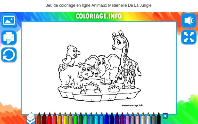 Coloriage magique livre de la jungle - Jeu sur LogicielEducatif