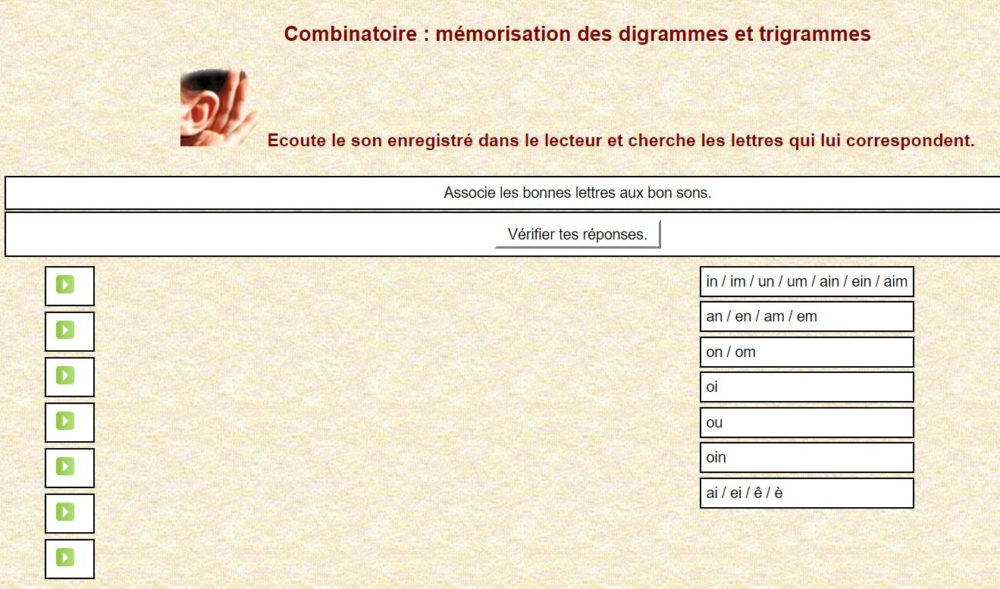 RELATION GRAPHO/PHONOLOGIQUE En Ligne – Jeuxtravaillenligne