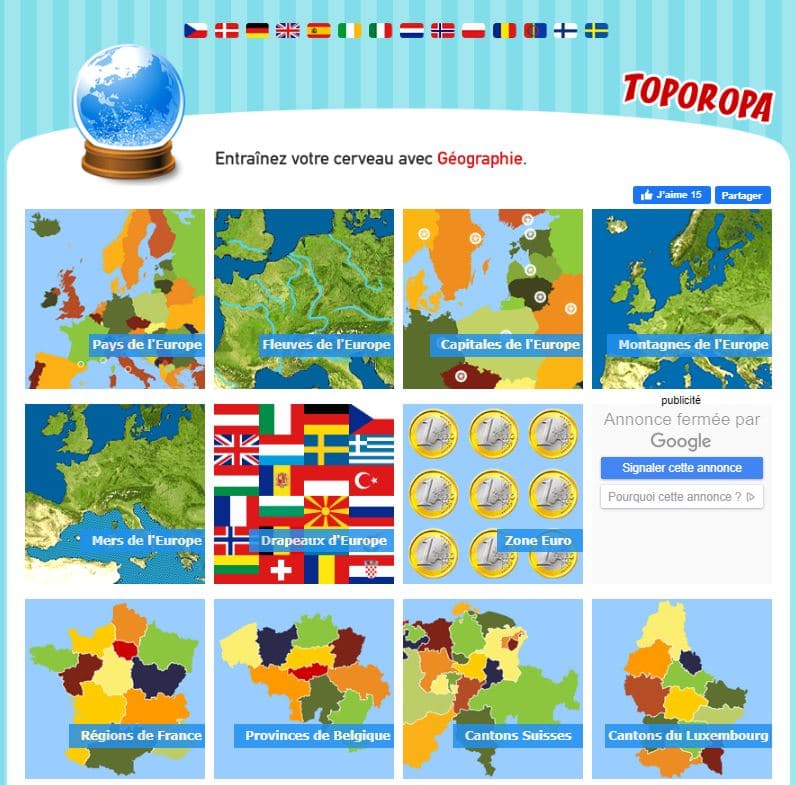 TOPOROPA Et JEUX-GEOGRAPHIE, 2 Superbes Sites Sur La Géographie De L ...